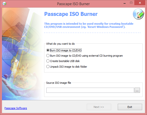 Passcape-ISO-Burner