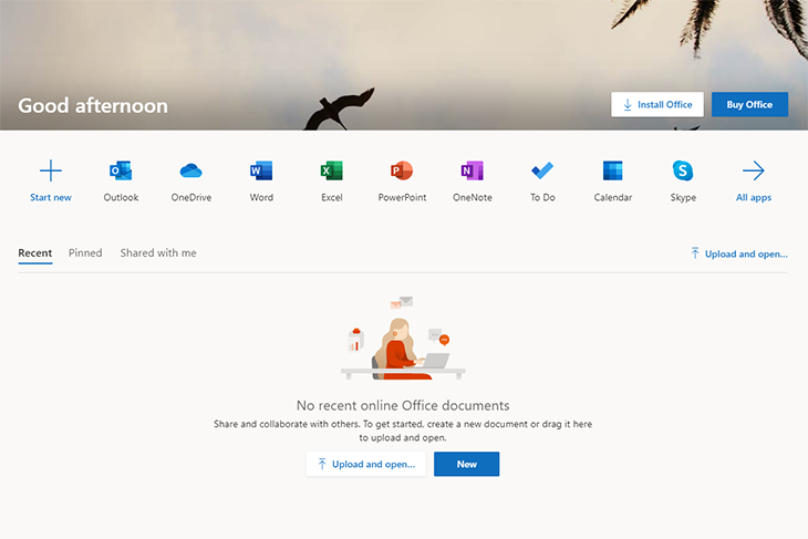 Microsoft Office Online โปรแกรมออฟฟิศฟรีใช้งานบนเบราว์เซอร์พร้อมพื้นที่เก็บ OneDrive 5GB